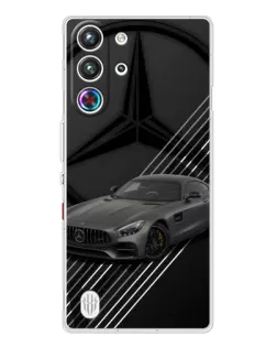 Чехол для ZTE Nubia RedMagic 10 Pro с картинкой «Mercedes AMG — графика»