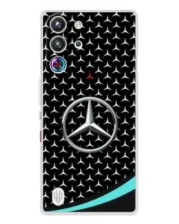 Чехол для ZTE Nubia RedMagic 10 Pro с картинкой «Mercedes — бирюзовый акцент»