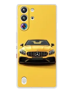 Чехол для ZTE Nubia RedMagic 10 Pro с картинкой «Желтый Mercedes GT»