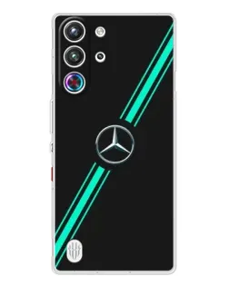 Чехол для ZTE Nubia RedMagic 10 Pro с картинкой «Спортивные линии Mercedes» Чехол для ZTE Nubia RedMagic 10 Pro с картинкой «Спортивные линии Mercedes»
