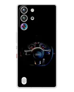 Чохол для ZTE Nubia RedMagic 10 Pro з картинкою «Салон Audi — кермо»