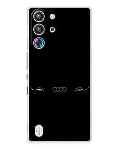 Чехол для ZTE Nubia RedMagic 10 Pro с картинкой «Audi — световой подпись»
