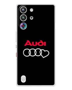 Чехол для ZTE Nubia RedMagic 10 Pro с картинкой «Логотип Audi Heart»