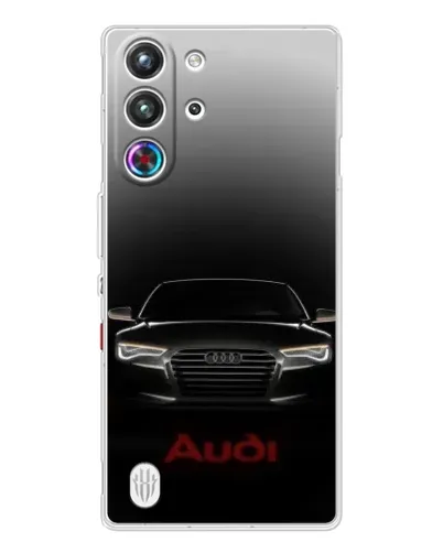 Чехол для ZTE Nubia RedMagic 10 Pro с картинкой «Audi — градиентный контур»