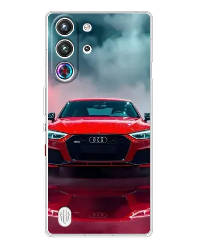 Чехол для ZTE Nubia RedMagic 10 Pro с картинкой «Audi RS — красный стиль»