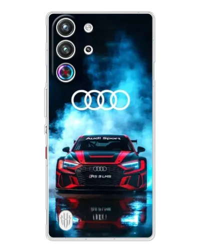 Чехол для ZTE Nubia RedMagic 10 Pro с картинкой «Audi Sport — неон»