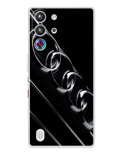 Чехол для ZTE Nubia RedMagic 10 Pro с картинкой «Audi — абстрактные кольца»