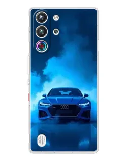 Чехол для ZTE Nubia RedMagic 10 Pro с картинкой «Audi — голубая энергия»
