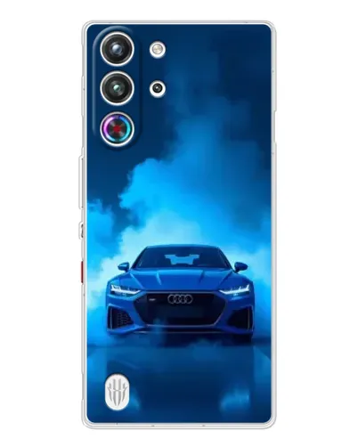 Чехол для ZTE Nubia RedMagic 10 Pro с картинкой «Audi — голубая энергия»