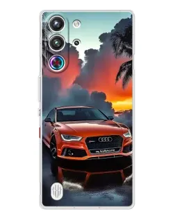 Чехол для ZTE Nubia RedMagic 10 Pro с картинкой «Audi — закат»