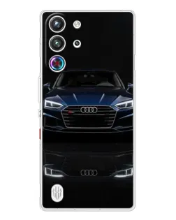 Чехол для ZTE Nubia RedMagic 10 Pro с картинкой «Audi — ночное отражение»
