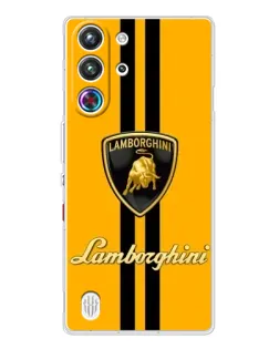 Чохол для ZTE Nubia RedMagic 10 Pro з картинкою «Lamborghini Stripe жовтий»