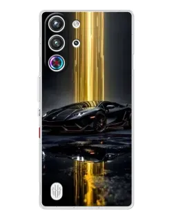 Чехол для ZTE Nubia RedMagic 10 Pro с картинкой «Ночной Lamborghini драйв»