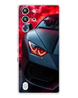 Чехол для ZTE Nubia RedMagic 10 Pro с картинкой «Lamborghini красное сияние»