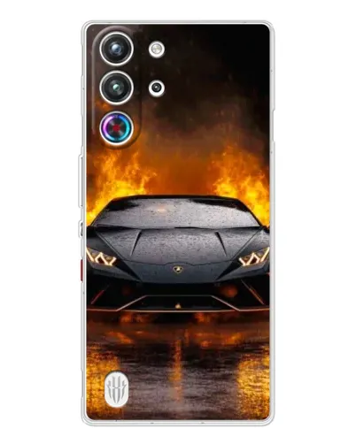Чохол для ZTE Nubia RedMagic 10 Pro з картинкою «Lamborghini у вогні» Чохол для ZTE Nubia RedMagic 10 Pro з картинкою «Lamborghini у вогні»