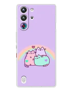 Чехол для ZTE Nubia RedMagic 10 Pro с картинкой «Радужные Пушины» Чехол для ZTE Nubia RedMagic 10 Pro с картинкой «Радужные Пушины»