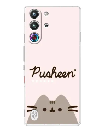 Чехол для ZTE Nubia RedMagic 10 Pro с картинкой «Pusheen логотип»