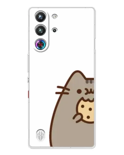 Чехол для ZTE Nubia RedMagic 10 Pro с картинкой «Пушин с печеньем»