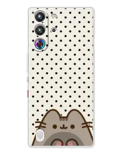 Чехол для ZTE Nubia RedMagic 10 Pro с картинкой «Пушин в горошек» Чехол для ZTE Nubia RedMagic 10 Pro с картинкой «Пушин в горошек»