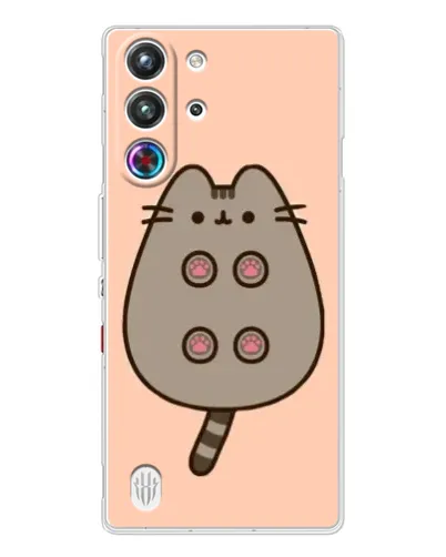 Чехол для ZTE Nubia RedMagic 10 Pro с картинкой «Пушин пузиком кверху»
