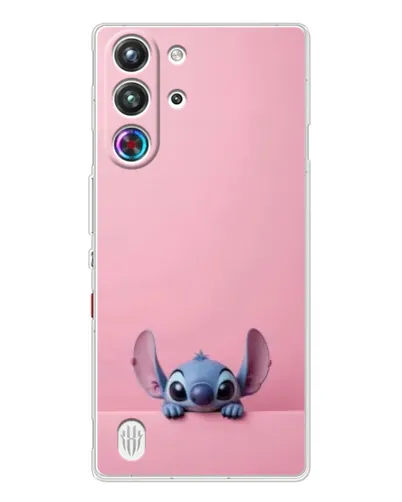 Чехол для ZTE Nubia RedMagic 10 Pro с картинкой «Stitch выглядывает»