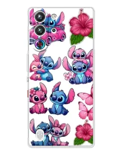 Чехол для ZTE Nubia RedMagic 10 Pro с картинкой «Стикеры Stitch и Angel»