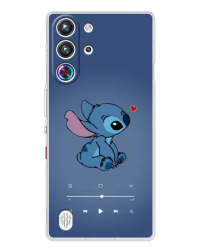 Чехол для ZTE Nubia RedMagic 10 Pro с картинкой «Музыкальный Stitch»