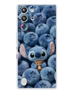 Чехол для ZTE Nubia RedMagic 10 Pro с картинкой «Стич и голубика»