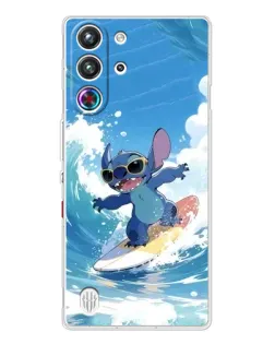 Чехол для ZTE Nubia RedMagic 10 Pro с картинкой «Стич на волне»