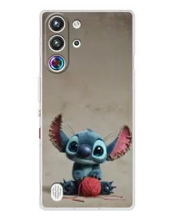 Чехол для ZTE Nubia RedMagic 10 Pro с картинкой «Стич на коричневом фоне»