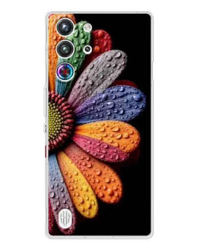 Чехол для ZTE Nubia RedMagic 10 Pro с картинкой «Радужный цветок» Чехол для ZTE Nubia RedMagic 10 Pro с картинкой «Радужный цветок»