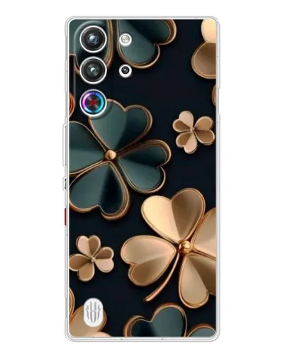 Чехол для ZTE Nubia RedMagic 10 Pro с картинкой «Клевер в золоте» Чехол для ZTE Nubia RedMagic 10 Pro с картинкой «Клевер в золоте»