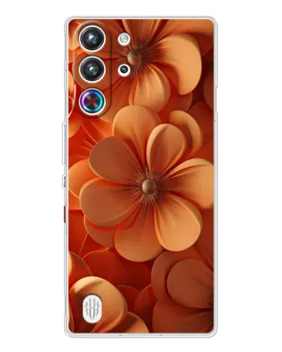 Чехол для ZTE Nubia RedMagic 10 Pro с картинкой «Оранжевый макро цветок» Чехол для ZTE Nubia RedMagic 10 Pro с картинкой «Оранжевый макро цветок»