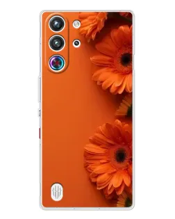 Чехол для ZTE Nubia RedMagic 10 Pro с картинкой «Оранжевые герберы» Чехол для ZTE Nubia RedMagic 10 Pro с картинкой «Оранжевые герберы»