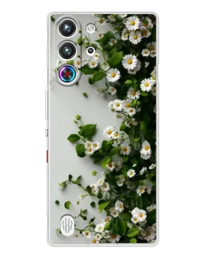 Чехол для ZTE Nubia RedMagic 10 Pro с картинкой «Ветка мелких белых цветов» Чехол для ZTE Nubia RedMagic 10 Pro с картинкой «Ветка мелких белых цветов»