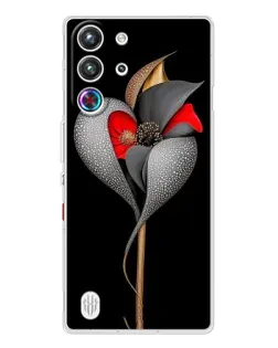 Чехол для ZTE Nubia RedMagic 10 Pro с картинкой «Серебряный фантазийный цветок» Чехол для ZTE Nubia RedMagic 10 Pro с картинкой «Серебряный фантазийный цветок»