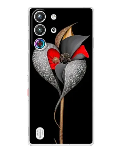 Чехол для ZTE Nubia RedMagic 10 Pro с картинкой «Серебряный фантазийный цветок» Чехол для ZTE Nubia RedMagic 10 Pro с картинкой «Серебряный фантазийный цветок»