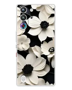 Чехол для ZTE Nubia RedMagic 10 Pro с картинкой «Объемные белые цветы» Чехол для ZTE Nubia RedMagic 10 Pro с картинкой «Объемные белые цветы»