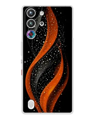 Чехол для ZTE Nubia RedMagic 10 Pro с картинкой «Огненная звездная волна»