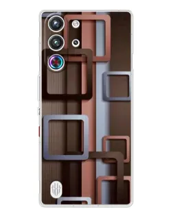 Чохол для ZTE Nubia RedMagic 10 Pro з картинкою «Коричневі об'ємні квадрати» Чохол для ZTE Nubia RedMagic 10 Pro з картинкою «Коричневі об'ємні квадрати»