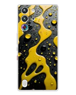 Чехол для ZTE Nubia RedMagic 10 Pro с картинкой «Жидкое желтое золото»