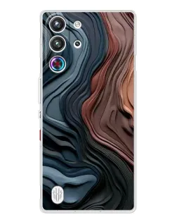 Чехол для ZTE Nubia RedMagic 10 Pro с картинкой «Цветные волны каньона»