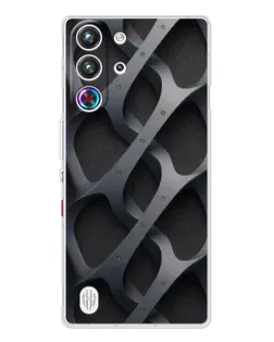 Чехол для ZTE Nubia RedMagic 10 Pro с картинкой «Объемное серое плетение»