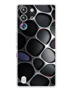 Чехол для ZTE Nubia RedMagic 10 Pro с картинкой «Объемная темная решетка»