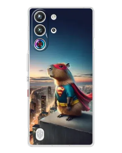 Чехол для ZTE Nubia RedMagic 10 Pro с картинкой «Капи-мен супергерой»