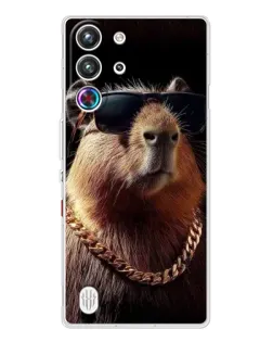 Чехол для ZTE Nubia RedMagic 10 Pro с картинкой «Капибара золотая цепь» Чехол для ZTE Nubia RedMagic 10 Pro с картинкой «Капибара золотая цепь»