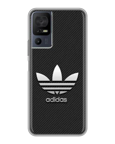 Чехол для ZTE Nubia RedMagic 11 Pro Plus с картинкой «Adidas Карбоновая текстура»
