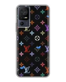 Чехол для ZTE Nubia RedMagic 11 Pro Plus с картинкой «Цветная монограмма LV»