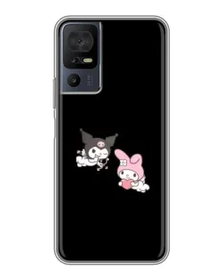 Чехол для ZTE Nubia RedMagic 11 Pro Plus с картинкой «My Melody и Kuromi» Чехол для ZTE Nubia RedMagic 11 Pro Plus с картинкой «My Melody и Kuromi»