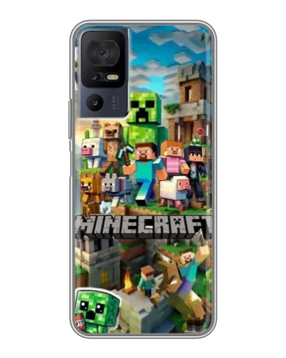 Чехол для ZTE Nubia RedMagic 11 Pro Plus с картинкой «Замок Minecraft»